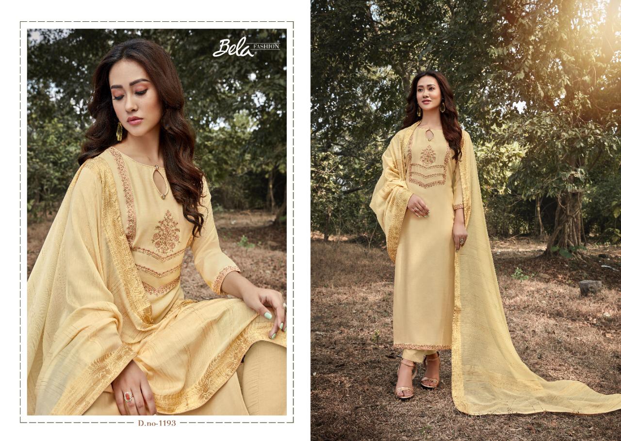 BELA LAUNCHING KARVAAN 1188-1194 SERIES HEAVY MUSLIN LOOKING PRETTY SALWAR SUIT