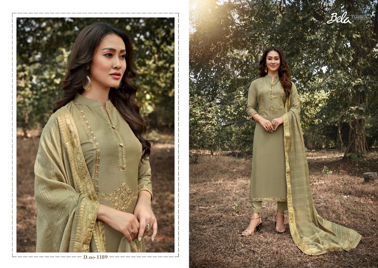BELA LAUNCHING KARVAAN 1188-1194 SERIES HEAVY MUSLIN LOOKING PRETTY SALWAR SUIT