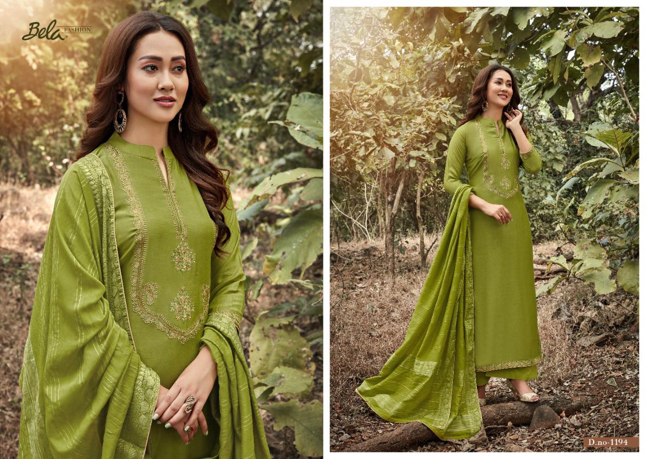 BELA LAUNCHING KARVAAN 1188-1194 SERIES HEAVY MUSLIN LOOKING PRETTY SALWAR SUIT