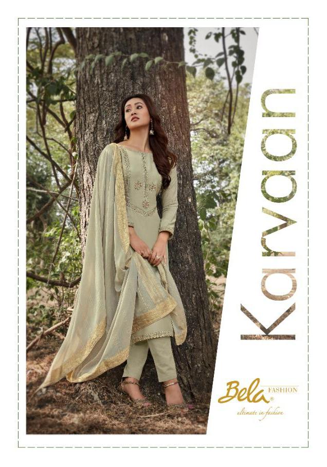 BELA LAUNCHING KARVAAN 1188-1194 SERIES HEAVY MUSLIN LOOKING PRETTY SALWAR SUIT