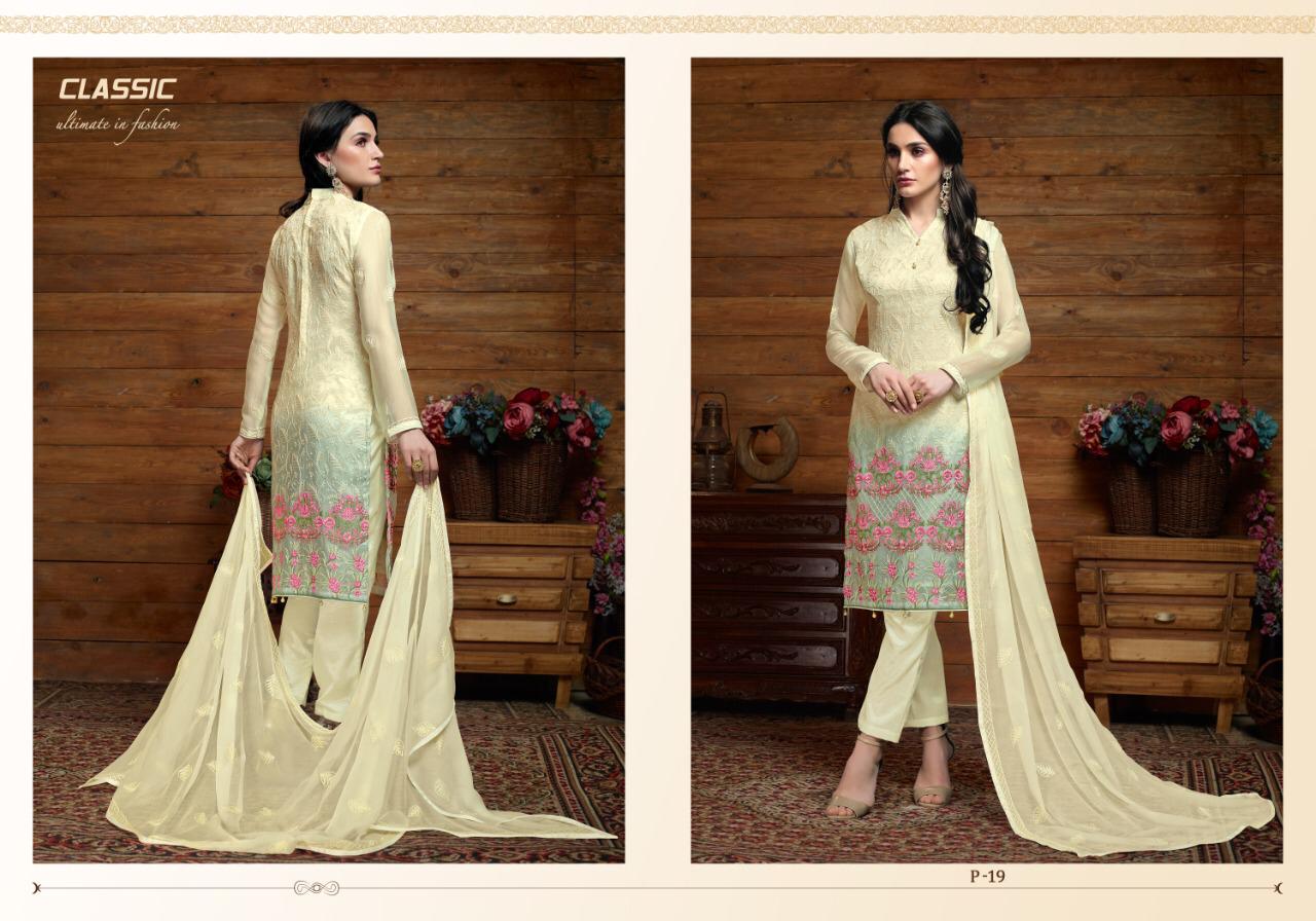 BELA PRESENT CLASSIC P-18-P-23 CHIFFON DESIGNER BRANDED SALWAR SUIT LOOKING PRETTY COLLECTION