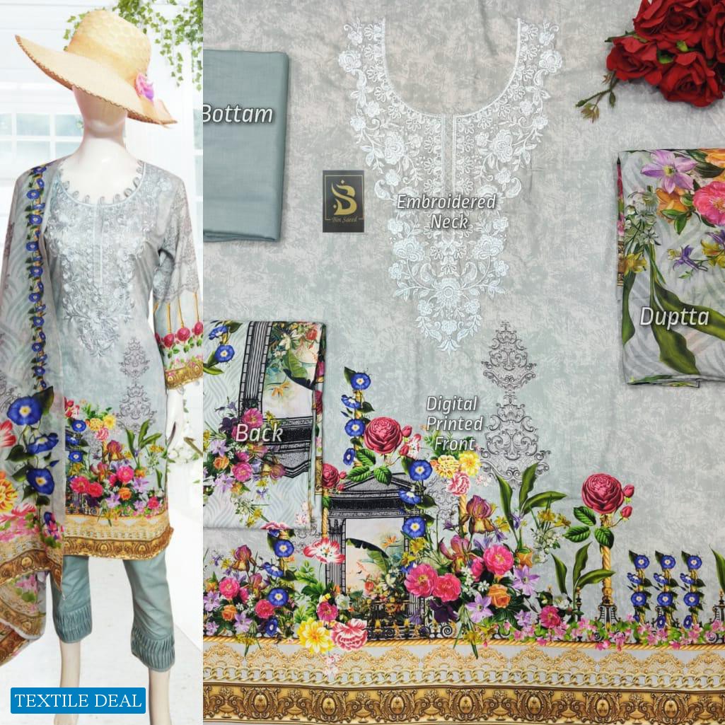 BIN SAEED LAWN COLLECTION 2021