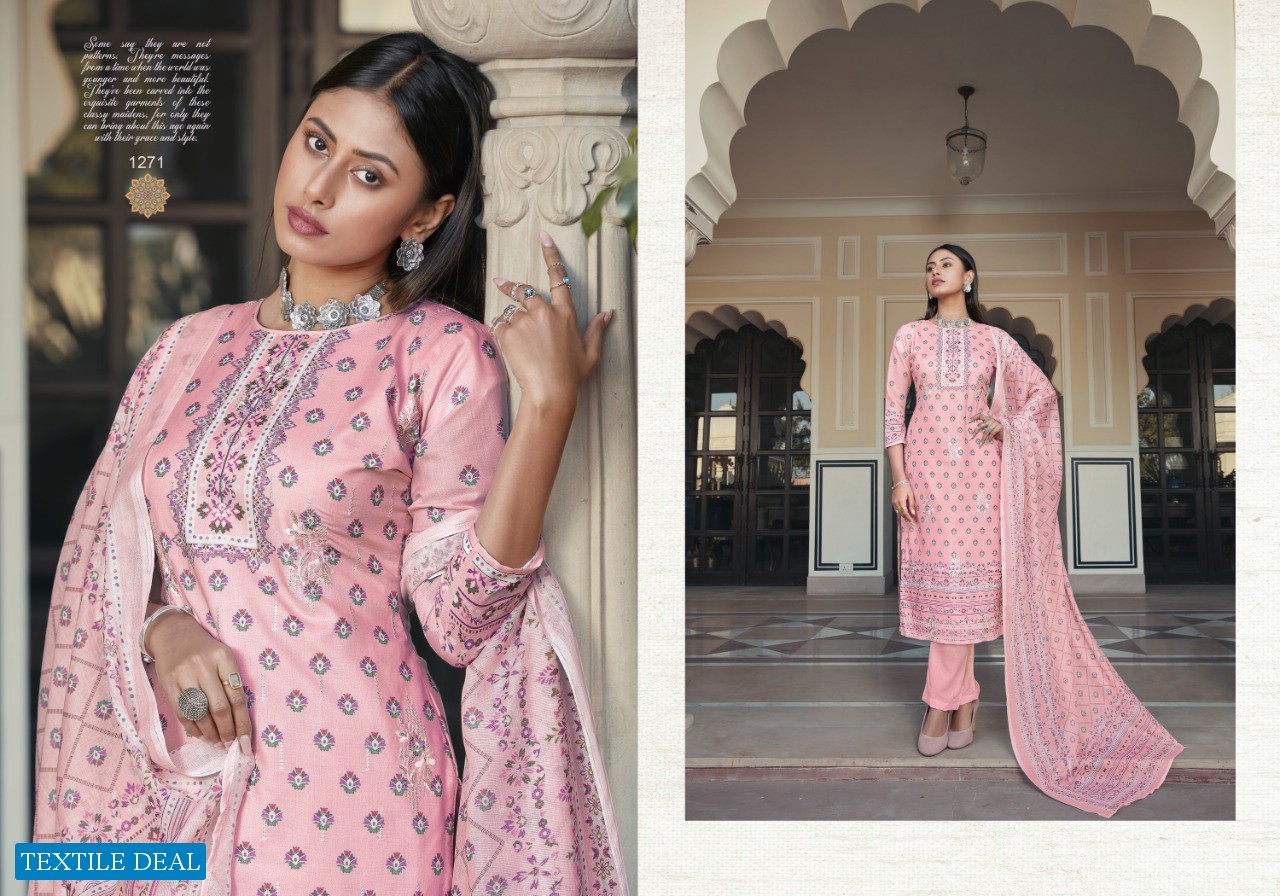 BIPSON ALFAAZ 1270-1273 SERIES COTTON SATIN FANCY DRESS MATERIALS