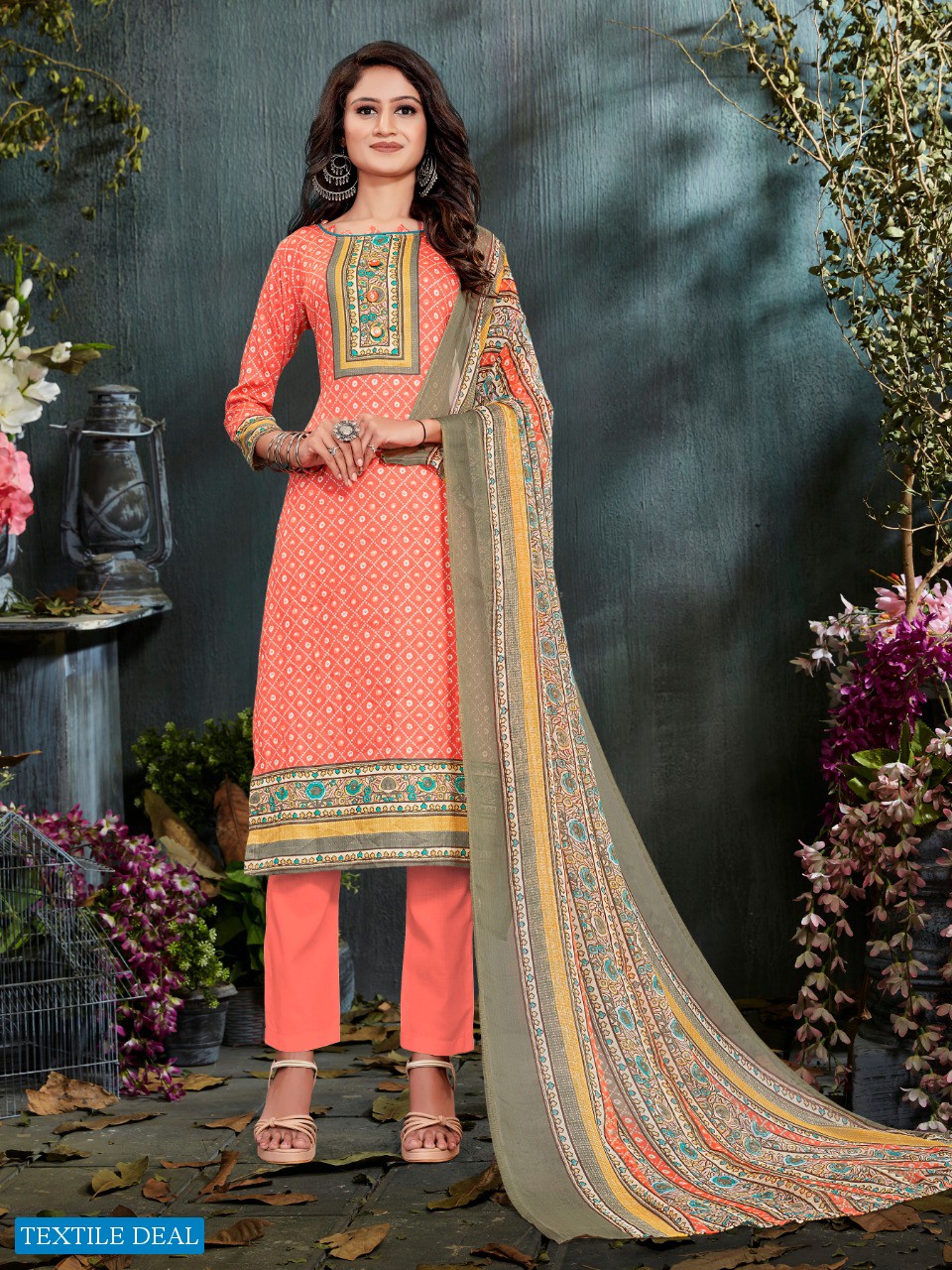 BIPSON PREETO 1294 GLACE COTTON SUMMER WEAR DRESS MATERIALS