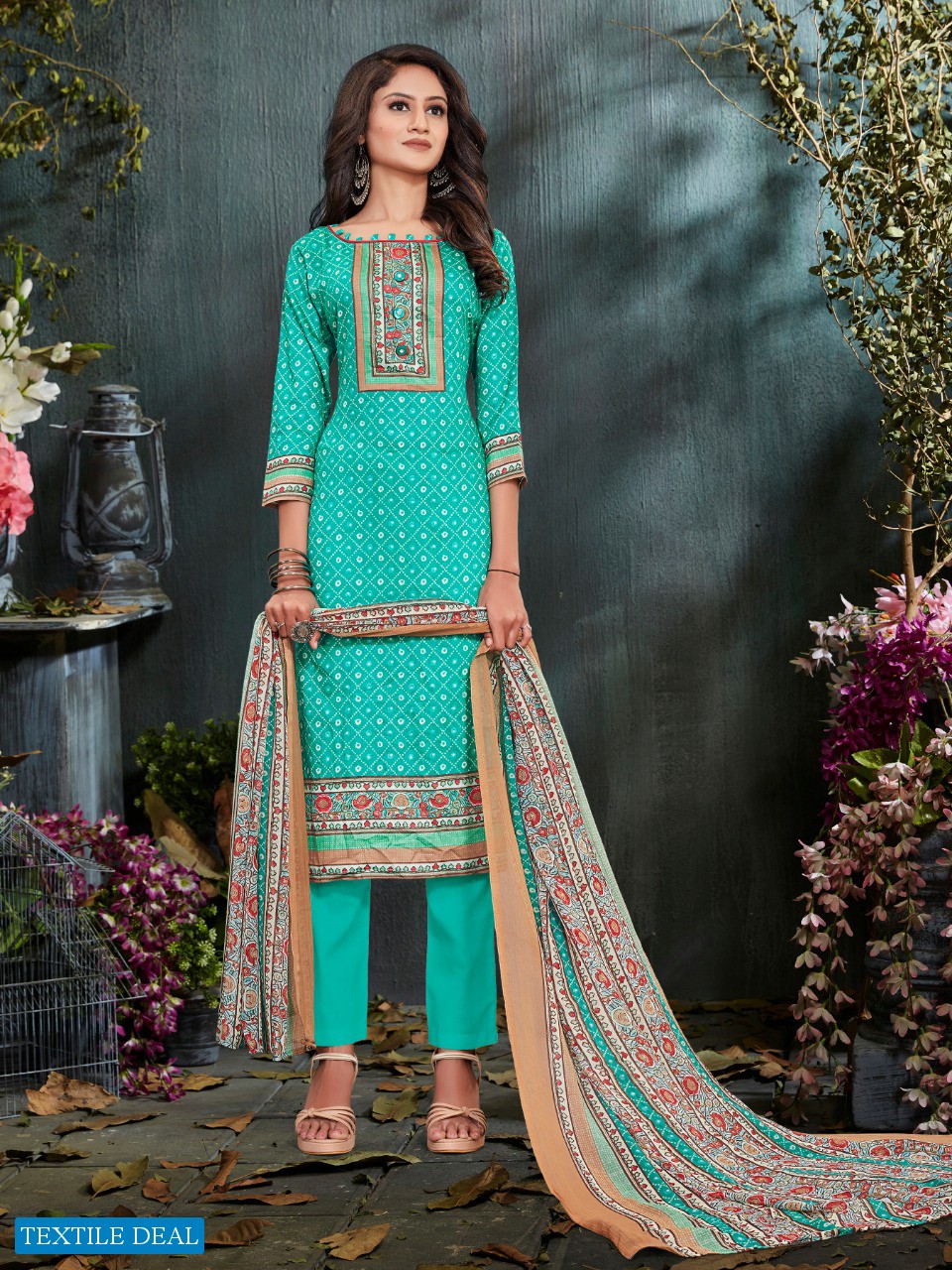 BIPSON PREETO 1294 GLACE COTTON SUMMER WEAR DRESS MATERIALS