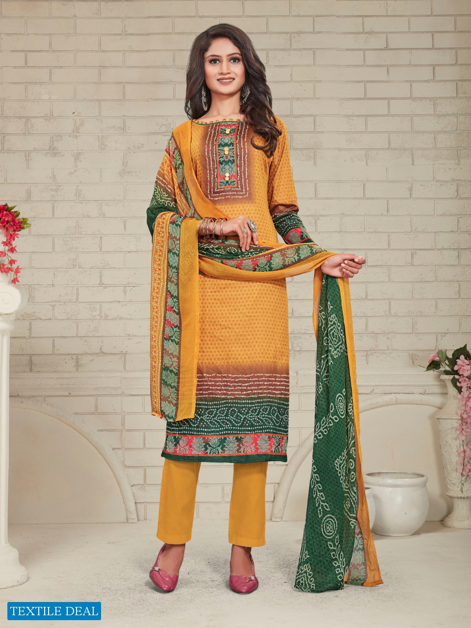 BIPSON PREETO 1296 GLACE COTTON SUMMER WEAR DRESS MATERIALS