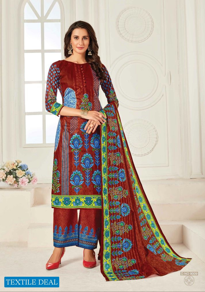 BIndee Zeeya Vol-9 Wholesale Shopping Printed Dress Material