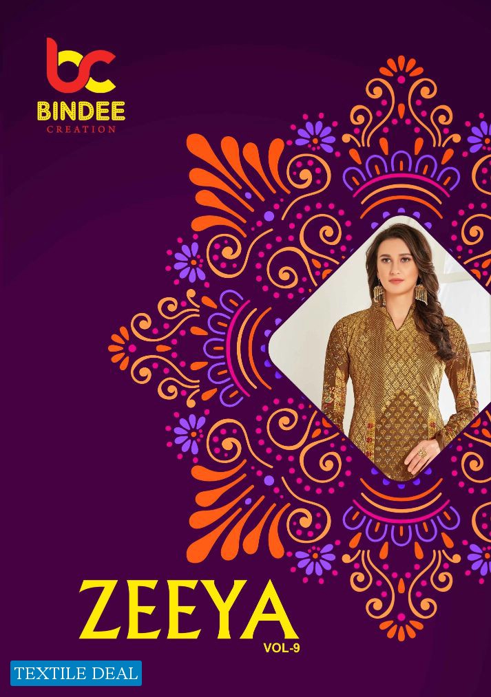 BIndee Zeeya Vol-9 Wholesale Shopping Printed Dress Material
