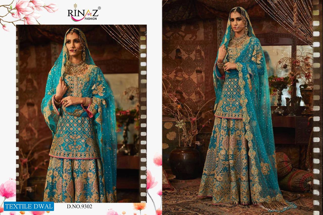 BRIDAL COLLECTION BY RINAZ GEORGETTE EMBROIDERY PAKISTANI DRESSES