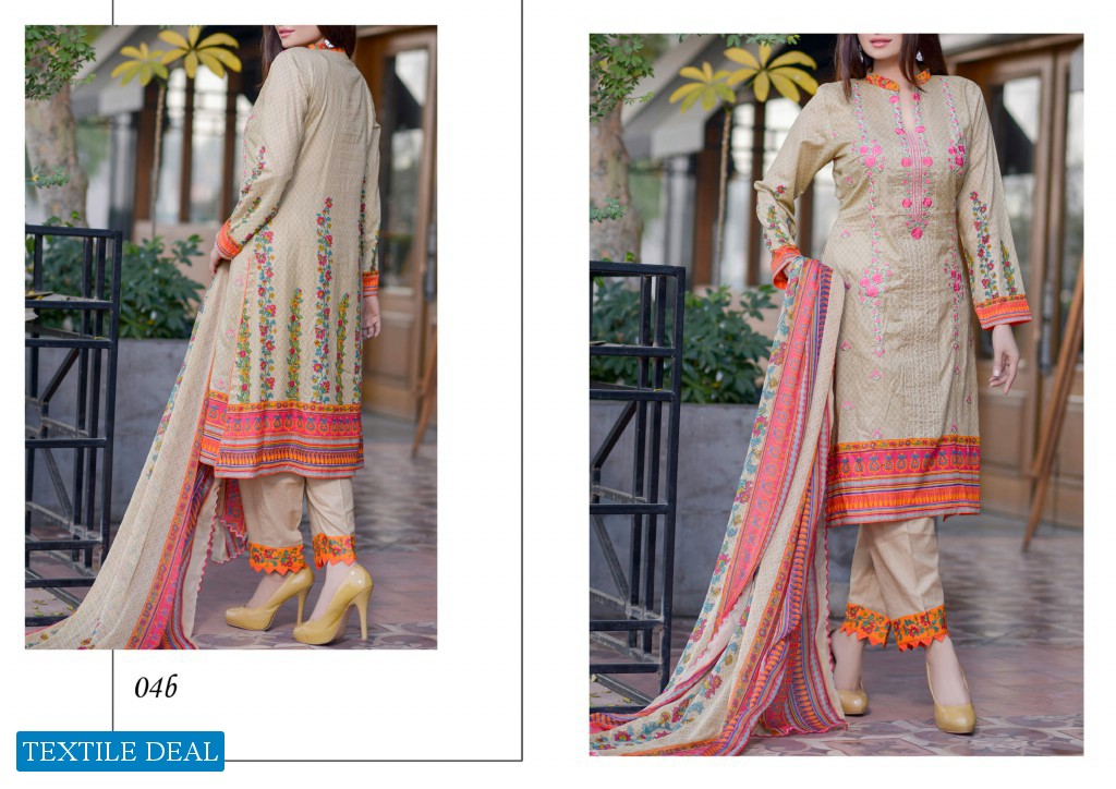 BS SIGNATURE EMBROIDERED LAWN COLLECTION VOL-1 by GM TEXTILES