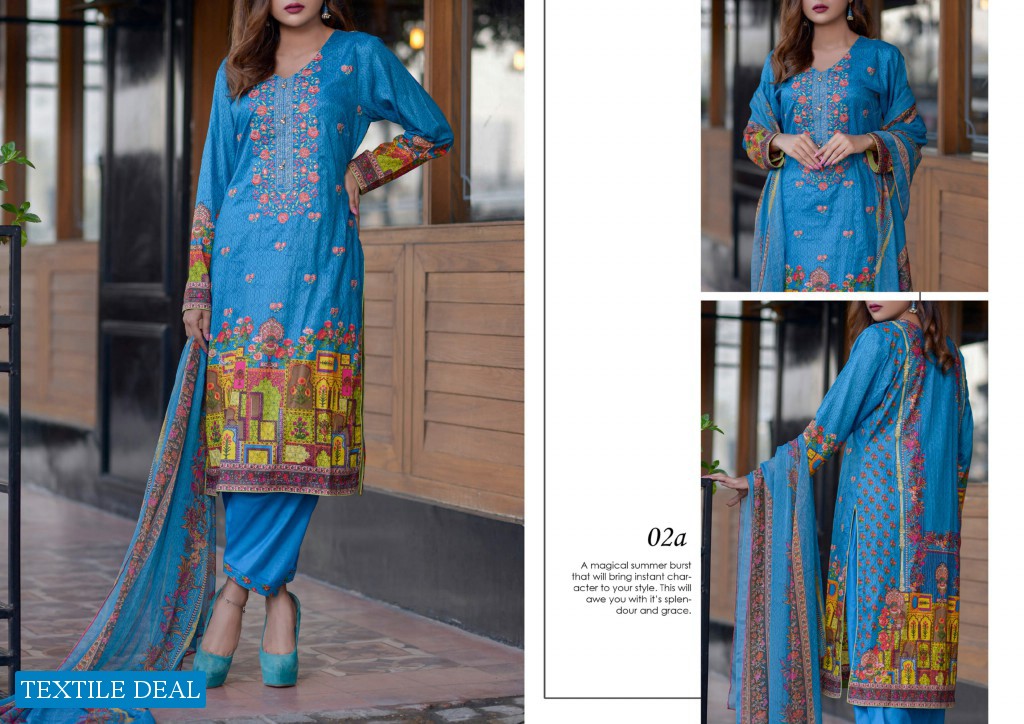 BS SIGNATURE EMBROIDERED LAWN COLLECTION VOL-1 by GM TEXTILES