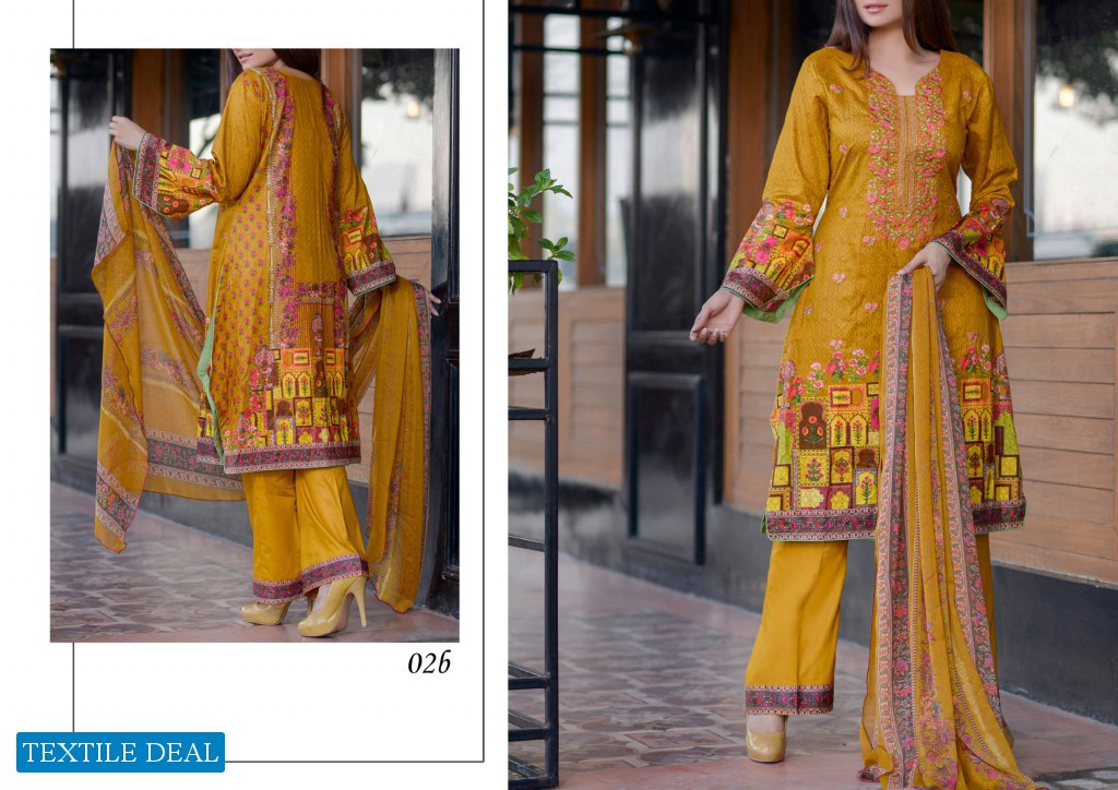 BS SIGNATURE EMBROIDERED LAWN COLLECTION VOL-1 by GM TEXTILES