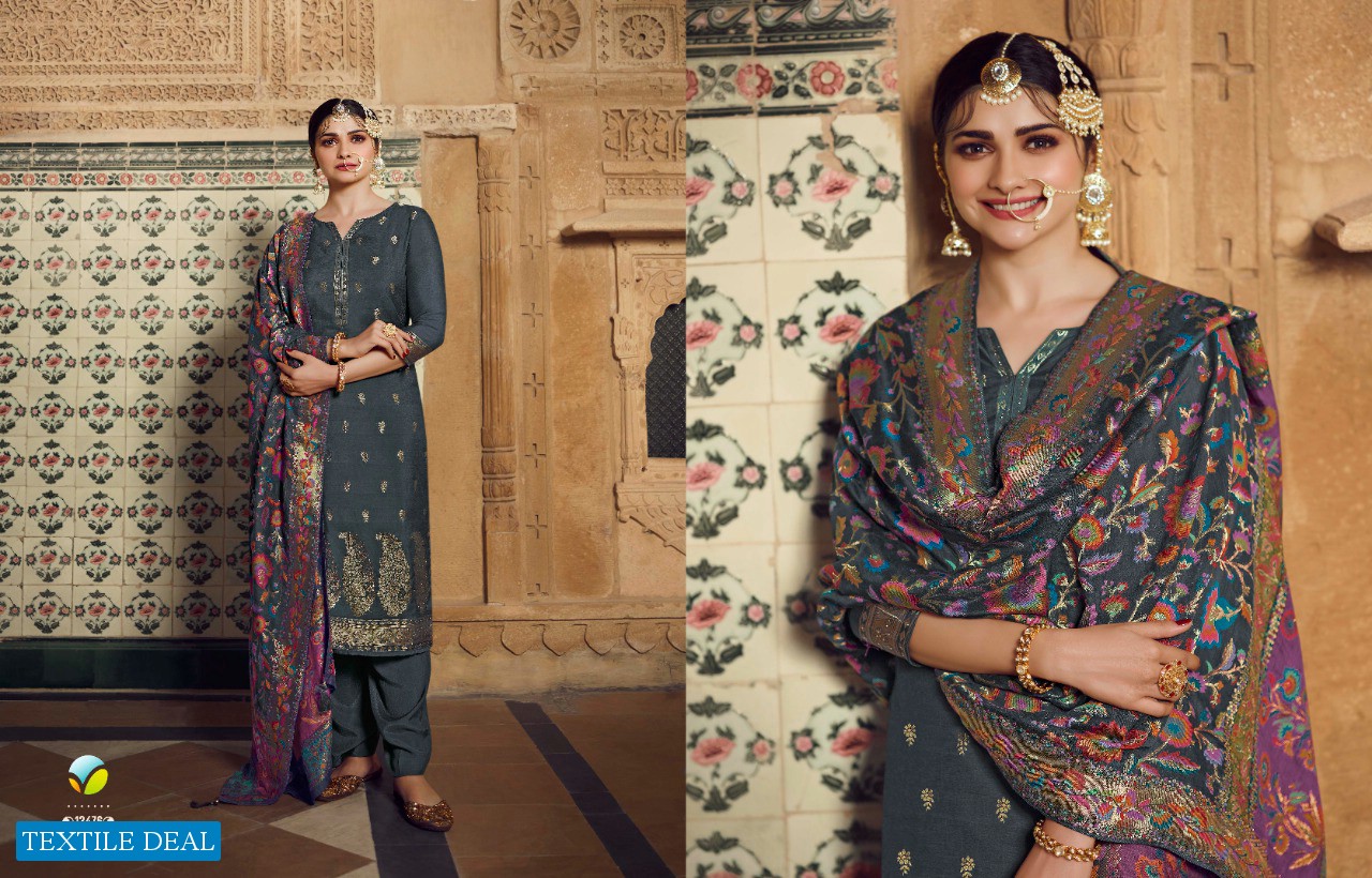 BUNAAI BY VINAY FASHION VISCOSE MASLIN DESIGNER SUITS WITH KANNI DUPATTA