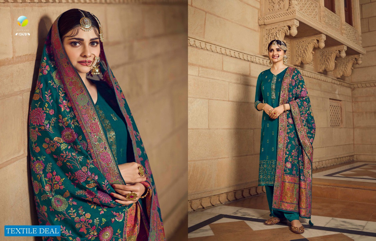 BUNAAI BY VINAY FASHION VISCOSE MASLIN DESIGNER SUITS WITH KANNI DUPATTA