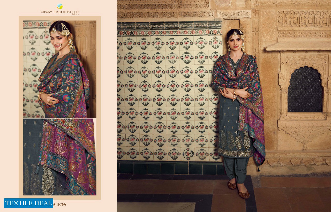 BUNAAI BY VINAY FASHION VISCOSE MASLIN DESIGNER SUITS WITH KANNI DUPATTA