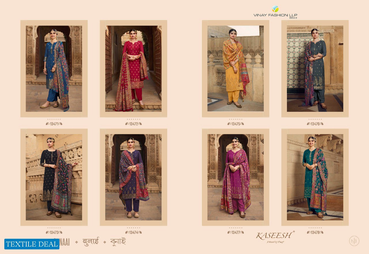 BUNAAI BY VINAY FASHION VISCOSE MASLIN DESIGNER SUITS WITH KANNI DUPATTA