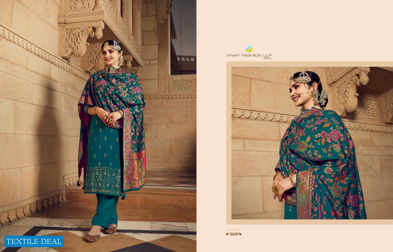 BUNAAI BY VINAY FASHION VISCOSE MASLIN DESIGNER SUITS WITH KANNI DUPATTA