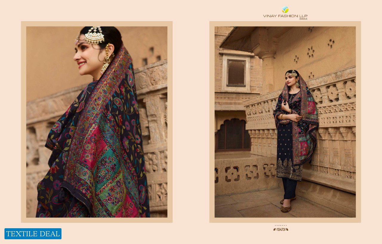 BUNAAI BY VINAY FASHION VISCOSE MASLIN DESIGNER SUITS WITH KANNI DUPATTA