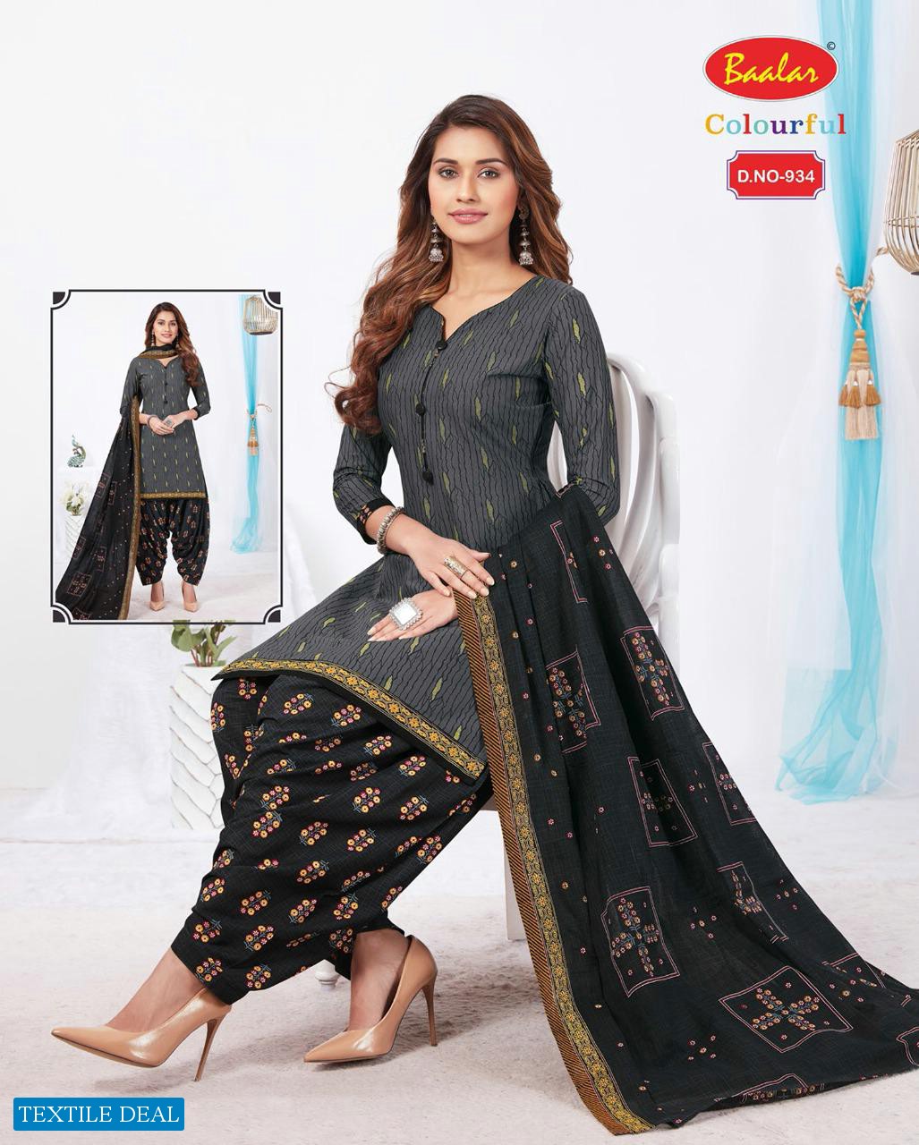 Baalar Colourful Vol-9 Wholesale Printed Formal Dress Material