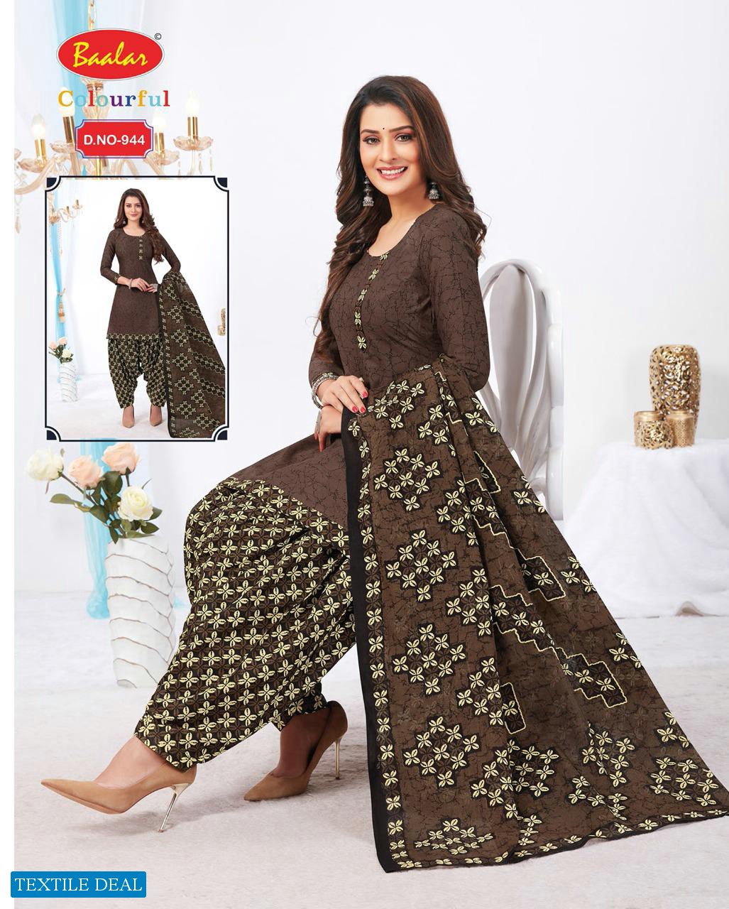 Baalar Colourful Vol-9 Wholesale Printed Formal Dress Material