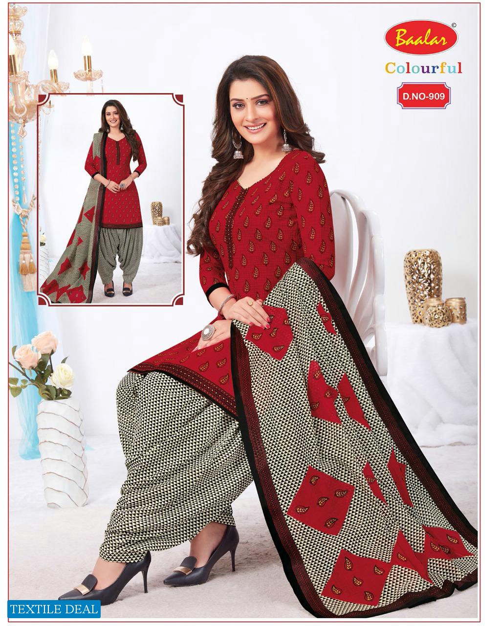 Baalar Colourful Vol-9 Wholesale Printed Formal Dress Material