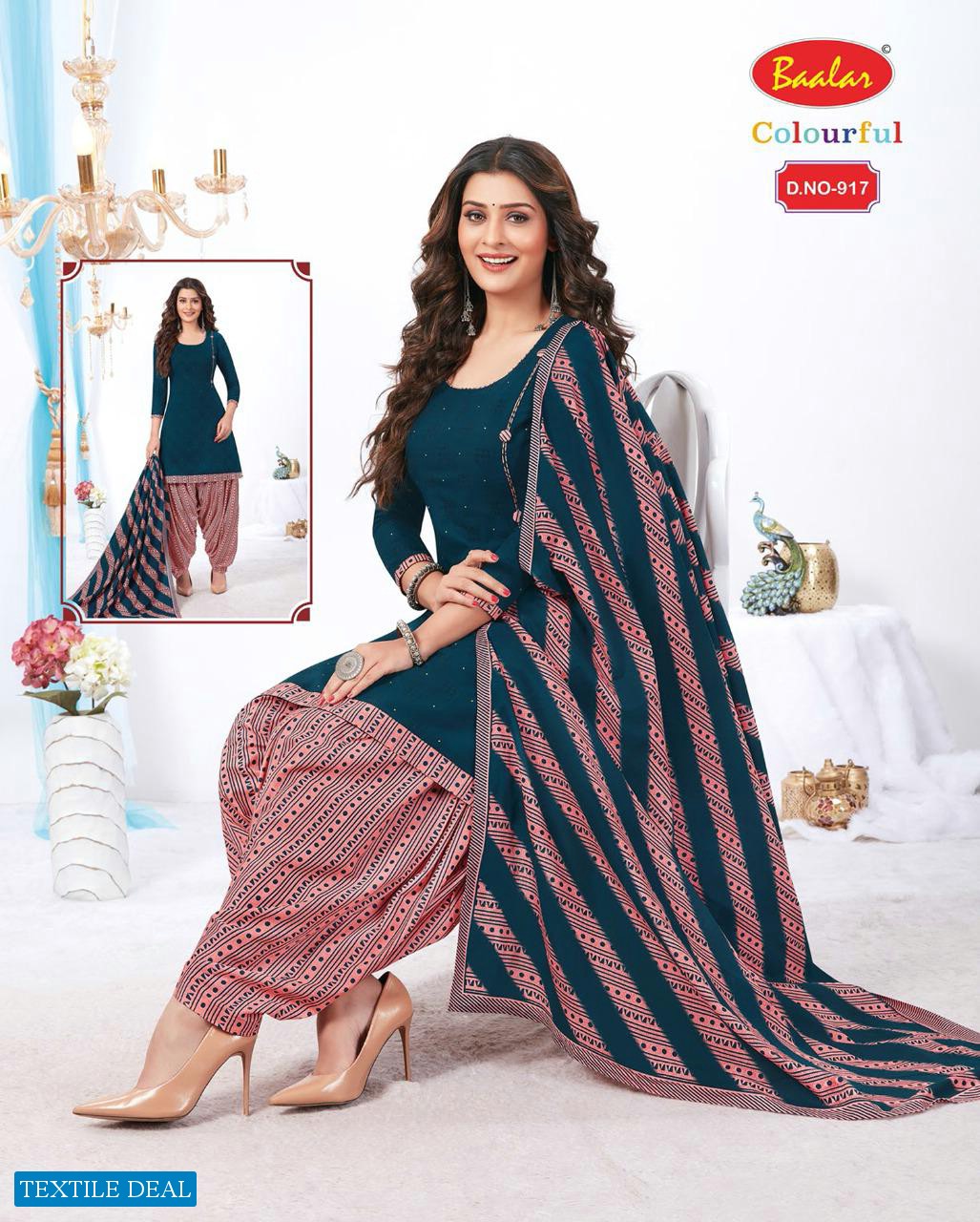 Baalar Colourful Vol-9 Wholesale Printed Formal Dress Material