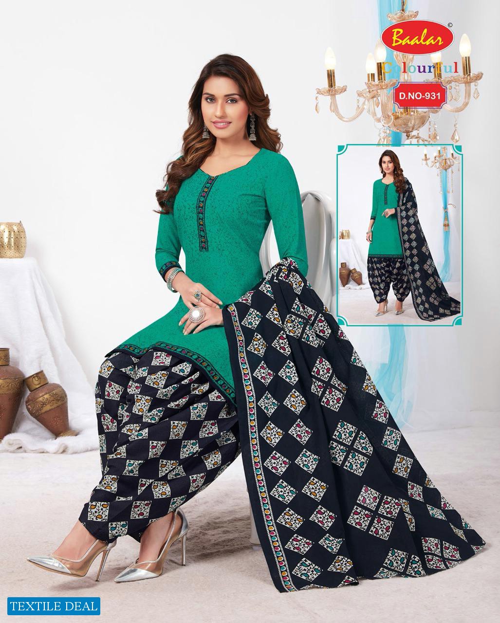 Baalar Colourful Vol-9 Wholesale Printed Formal Dress Material