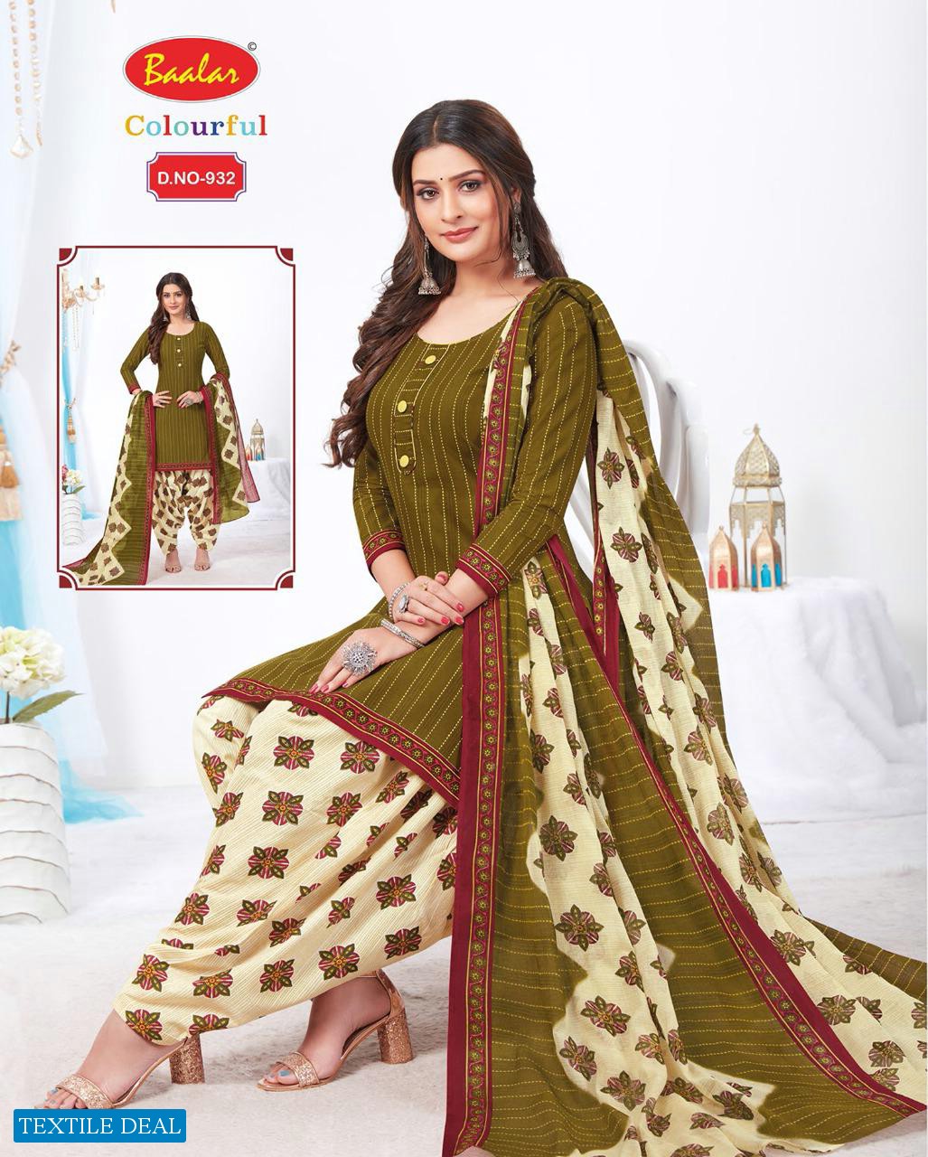 Baalar Colourful Vol-9 Wholesale Printed Formal Dress Material