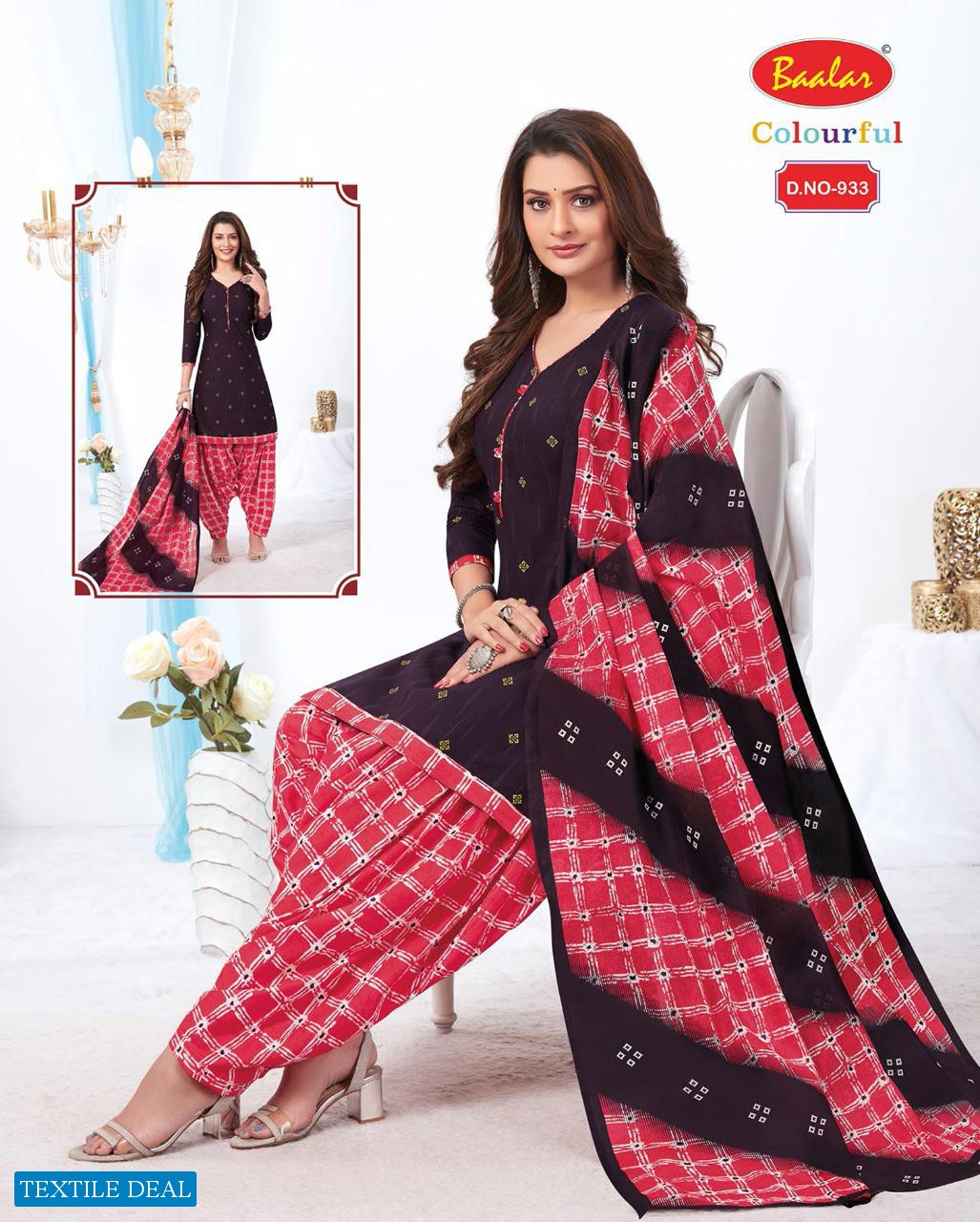 Baalar Colourful Vol-9 Wholesale Printed Formal Dress Material