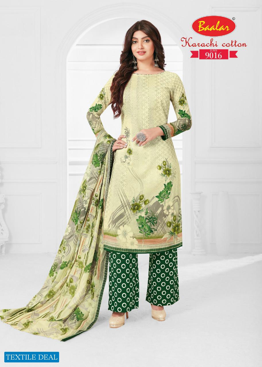 Baalar Karachi Cotton Vol-9 Wholesale Dress Material