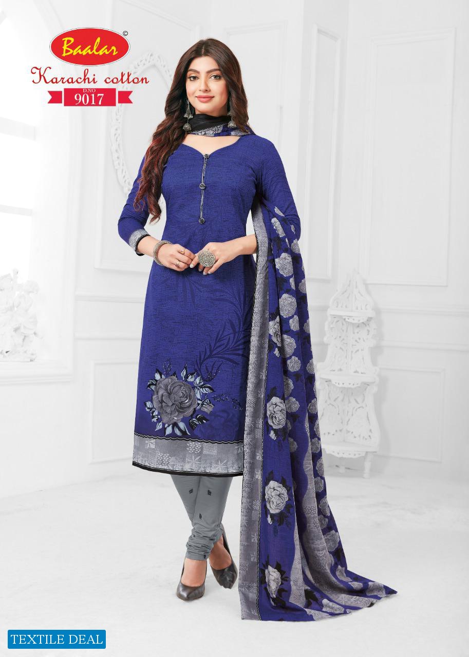 Baalar Karachi Cotton Vol-9 Wholesale Dress Material