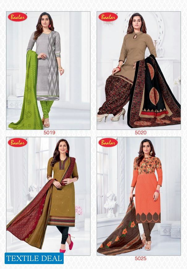 Baalar Zaara Vol-5 Wholesale Un Stitched Dress Material