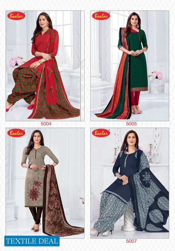 Baalar Zaara Vol-5 Wholesale Un Stitched Dress Material