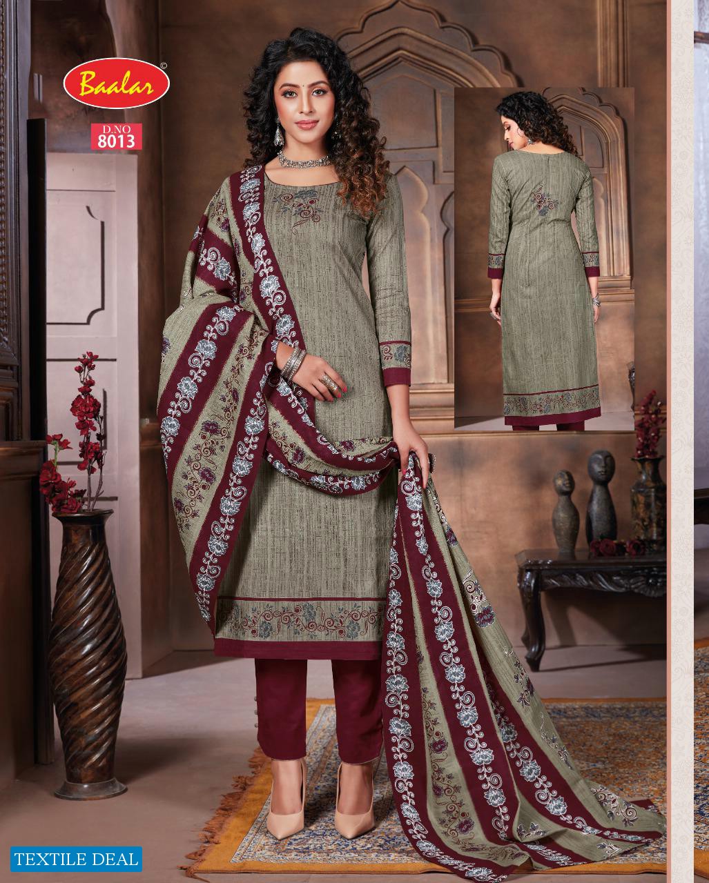 Baalar Zaara Vol-8 Wholesale Un Stitched Dress Material