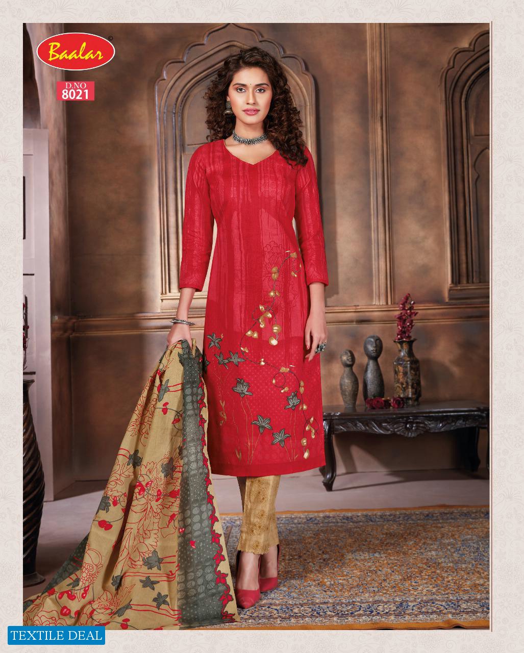 Baalar Zaara Vol-8 Wholesale Un Stitched Dress Material