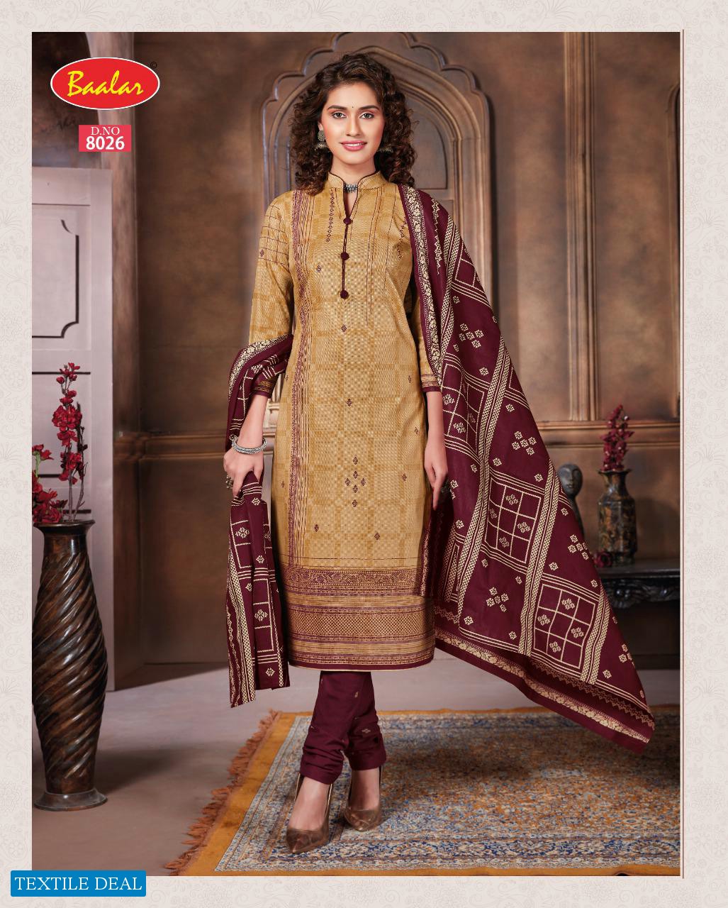 Baalar Zaara Vol-8 Wholesale Un Stitched Dress Material