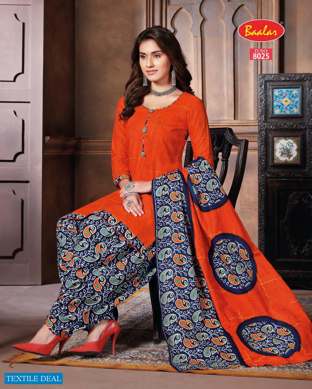 Baalar Zaara Vol-8 Wholesale Un Stitched Dress Material