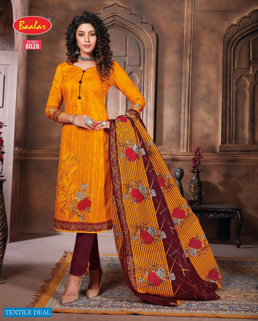 Baalar Zaara Vol-8 Wholesale Un Stitched Dress Material