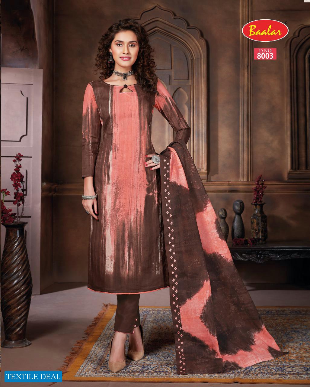 Baalar Zaara Vol-8 Wholesale Un Stitched Dress Material