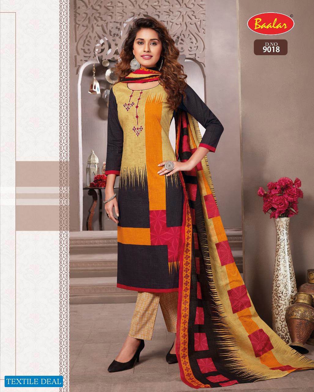 Baalar Zaara Vol-9 Wholesale Un Stitched Dress Material