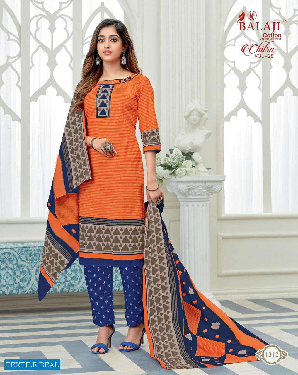 Balaji Chitra Vol-25 Wholesale Cotton Printed Dress Material