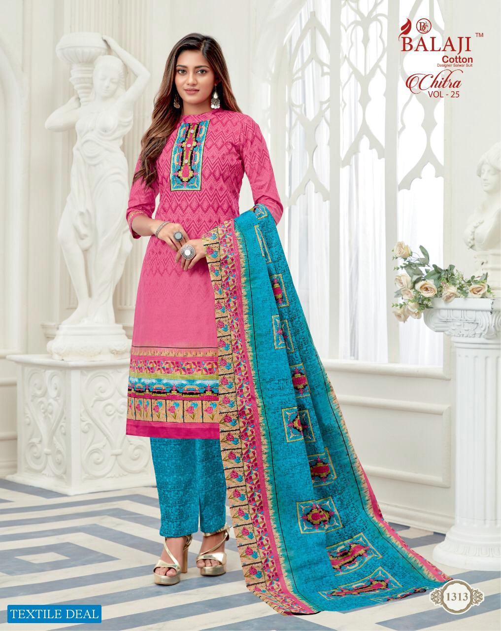 Balaji Chitra Vol-25 Wholesale Cotton Printed Dress Material