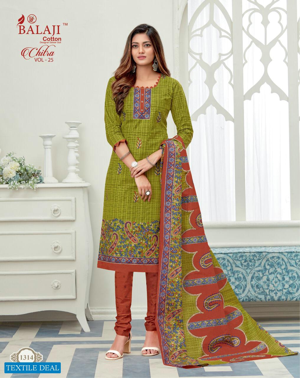 Balaji Chitra Vol-25 Wholesale Cotton Printed Dress Material