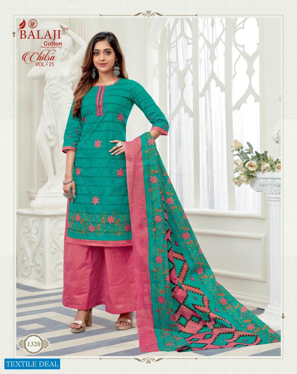 Balaji Chitra Vol-25 Wholesale Cotton Printed Dress Material