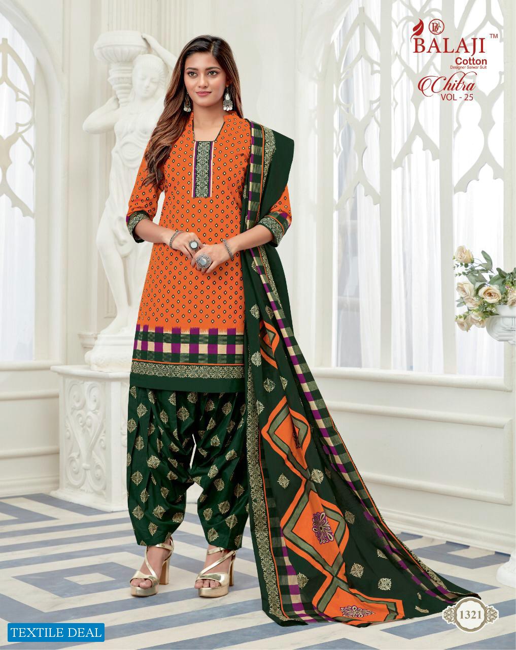 Balaji Chitra Vol-25 Wholesale Cotton Printed Dress Material