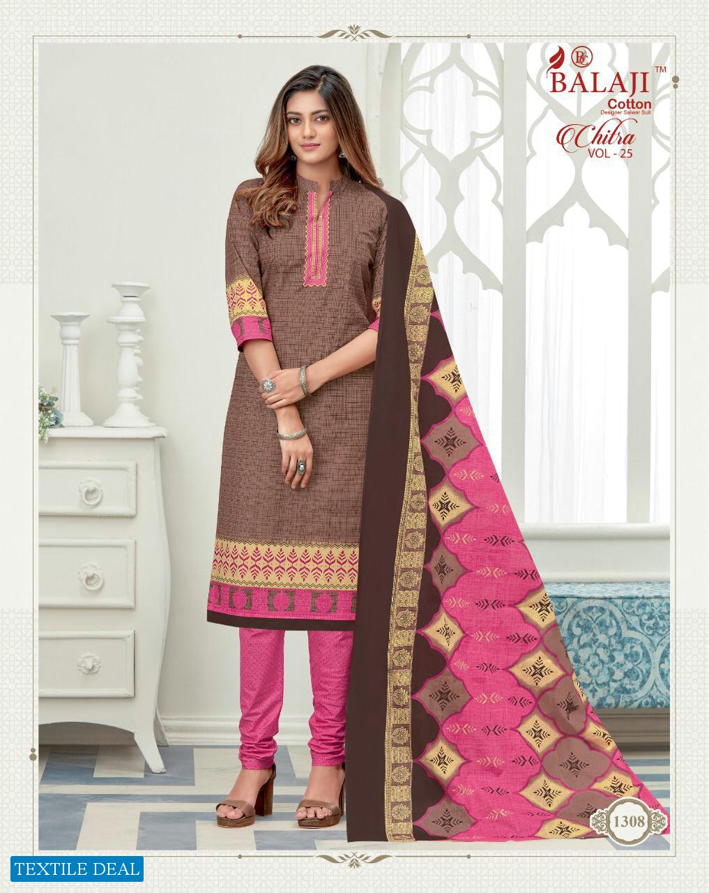 Balaji Chitra Vol-25 Wholesale Cotton Printed Dress Material