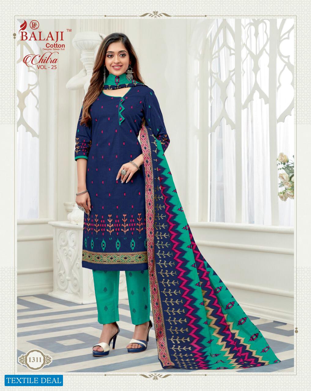 Balaji Chitra Vol-25 Wholesale Cotton Printed Dress Material