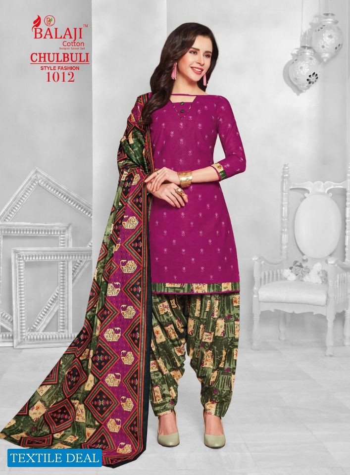 Balaji Chulbull patiyala Wholesale Shopping Printed Dress Material