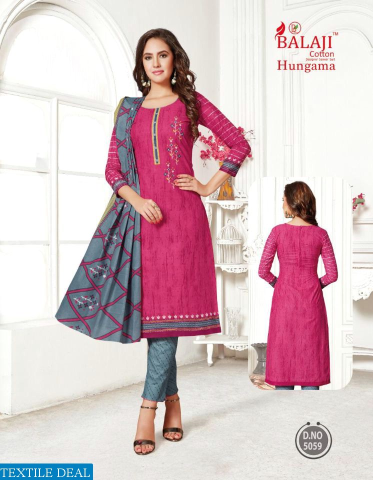 Balaji Hungama Vol-8 Wholesale Cotton Printed Dress Material