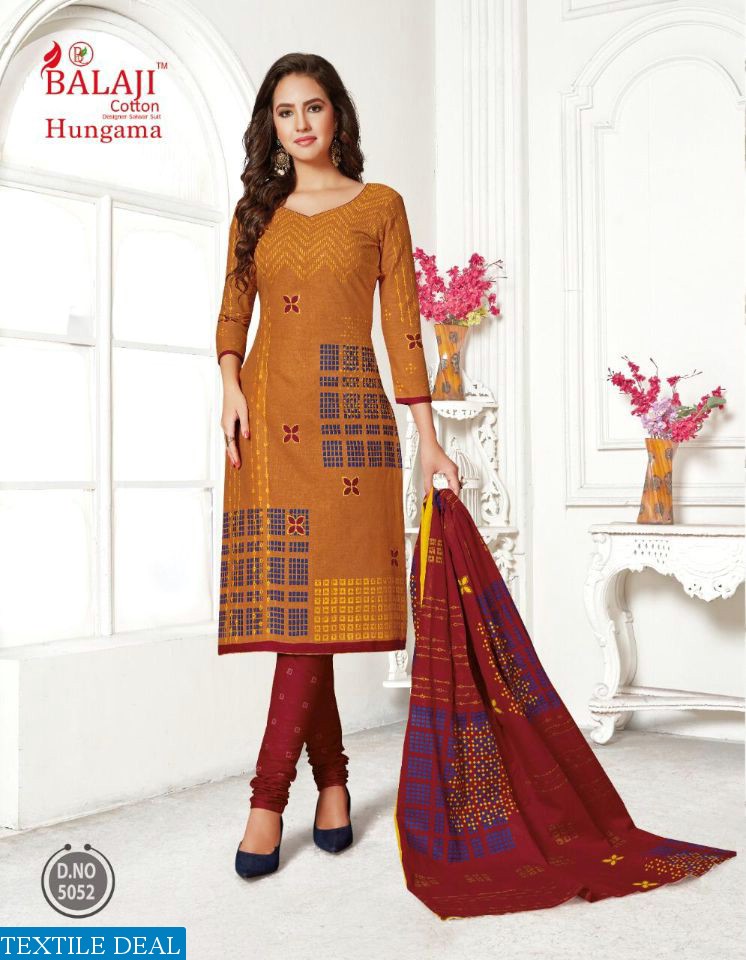 Balaji Hungama Vol-8 Wholesale Cotton Printed Dress Material